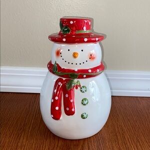 Gibson Red and White Holiday Snowman Decor